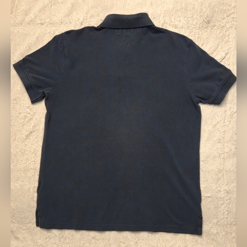 Tommy Hilfiger Men's Navy Polo Shirt - Picture 2 of 6